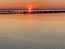 Sonnenuntergang am Strand von Glowe